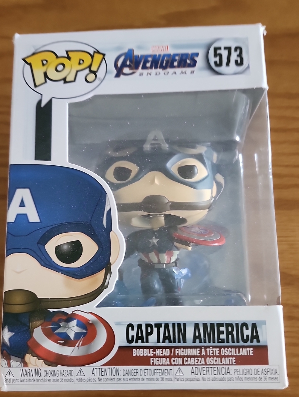 Funko Pop! Captain America Figure - Blue, Red, White